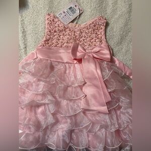 Pink Ruffled Kids Dress
